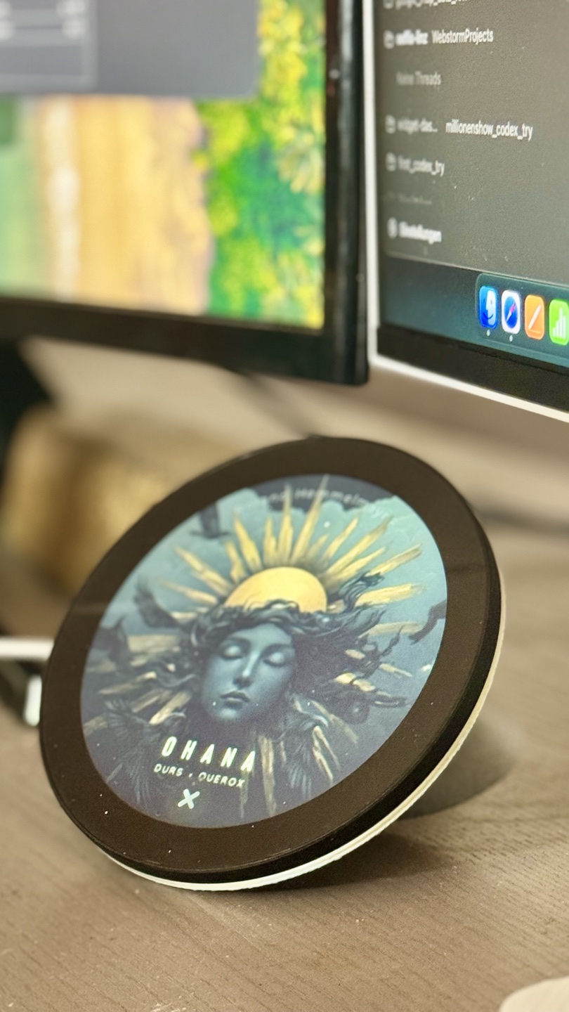 .DUTT – Prototyp mit OHANA-Display am Schreibtisch