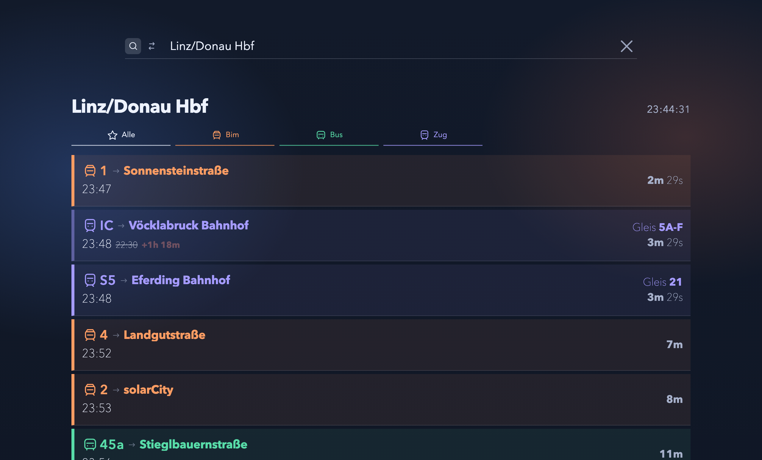 Ö wie Öffi Web-App Vorschau